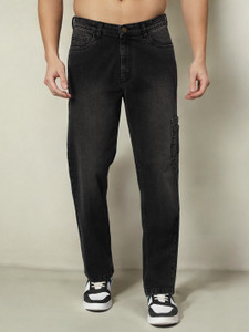 PROVOGUE Straight Fit Men Black Jeans