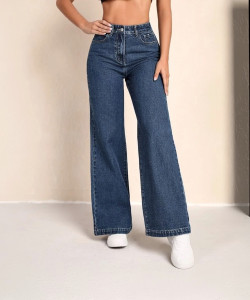 beauty Boyfriend Women Dark Blue Jeans