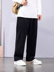 Denim Life Loose Fit Men Black Jeans