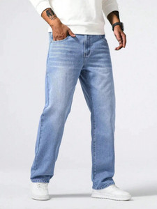WAZWEAR Straight Fit Men Light Blue Jeans