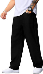 AzzureAttire Loose Fit Black Jeans - Image 6