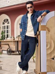 Urbano Men Dark Blue Loose Fit Jeans - Image 6