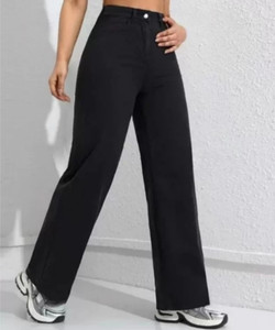 TRUEFIT Straight Fit Women Black Jeans