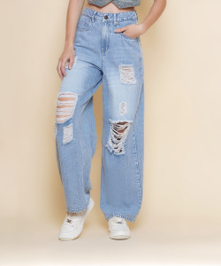 Puella Loose Fit Women Blue Jeans - Image 6