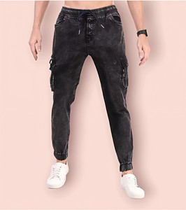 Shafin Jogger Fit Men Black Jeans
