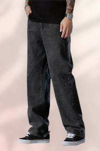 Azura Attire Loose Fit Men Dark Grey Jeans - Image 6