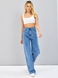 AADVI FASHION Loose Fit Women Light Blue Jeans