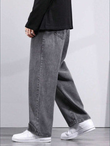 GARTEEN Wide Leg Men Grey Jeans - Image 5