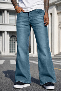 Plus91 Boot-Leg Men Light Blue Jeans