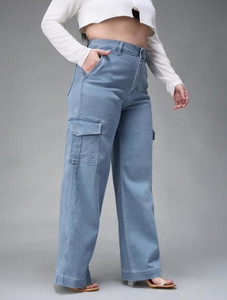 Miss Chase Flared Women Blue Jeans