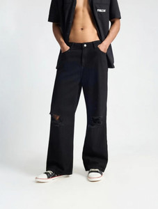 BREXX Wide Leg Black Jeans - Image 3