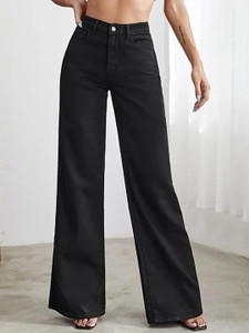 dolsia Flared Women Black Jeans