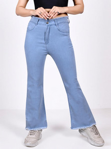 URBAN A-LINE Flared Women Light Blue Jeans