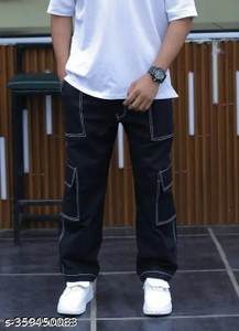 markview Relaxed Fit Men Black Jeans