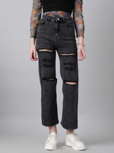 KOTTY Regular Women Black Jeans