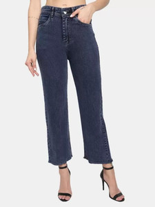 Drewin Boyfriend Women Dark Blue Jeans