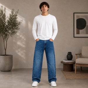 BLACKICON Straight Fit Blue Jeans - Image 5