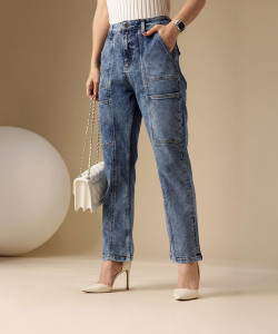 CHEMISTRY Straight Fit Women Blue Jeans