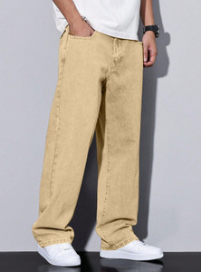 METRONAUT Straight Fit Men Beige Jeans - Image 6