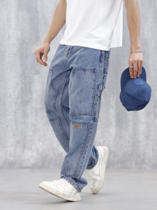 WROGN Loose Fit Men Blue Jeans