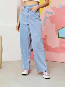 KOTTY Regular Women Light Blue Jeans