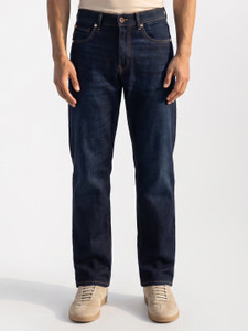 Spykar Relaxed Fit Men Dark Blue Jeans