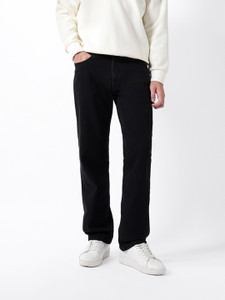 THE BEAR HOUSE Straight Fit Men Black Jeans