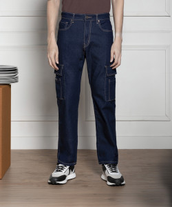 Dennis Lingo Relaxed Fit Men Dark Blue Jeans
