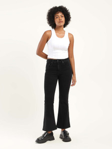 LEVI'S 725 Boot-Leg Women Black Jeans