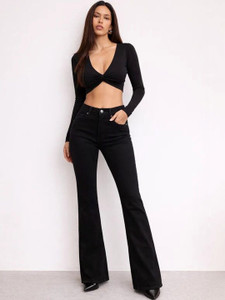 AADVI FASHION Boot-Leg Women Black Jeans