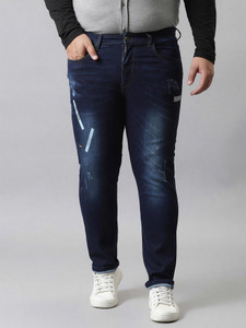 Instafab Plus Regular Men Blue Jeans