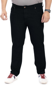Pluss Tribe Regular Men Black Jeans