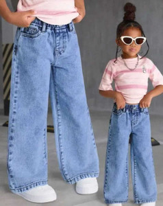 LittleRippers Loose Fit Girls Light Blue Jeans