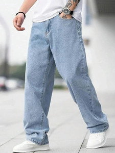 NMCONSULTANTS Boyfriend Men Light Blue Jeans - Image 6