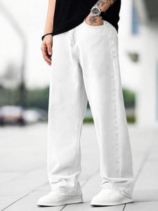 James Webb Loose Fit Men White Jeans