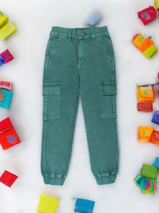 GUTI Jogger Fit Girls Green Jeans
