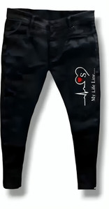 Gruff Slim Men Black Jeans