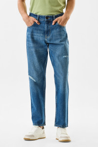 Snitch Relaxed Fit Men Blue Jeans