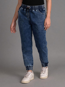 Kedoths Jogger Fit Women Blue Jeans