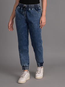 Kedoths Jogger Fit Women Blue Jeans