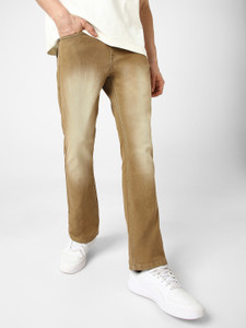 Urbano Fashion Boot-Leg Men Brown Jeans
