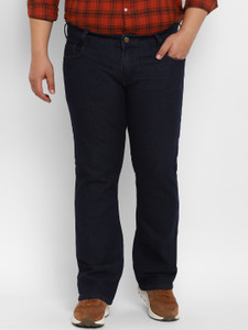 Urbano Plus Boot-Leg Men Dark Blue Jeans