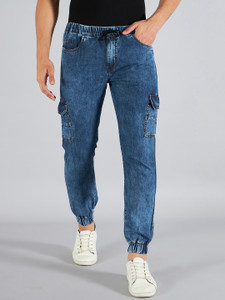 STUDIO NEXX Jogger Fit Men Dark Blue Jeans