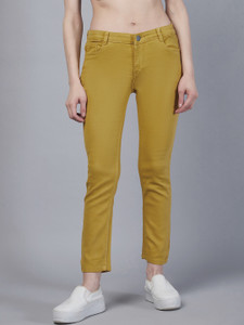 STUDIO NEXX Slim Women Yellow Jeans