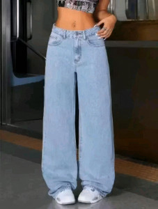 DLJ Wide Leg Women Light Blue Jeans