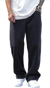 Lalitaa Designs Relaxed Fit Men Black Jeans - Image 4