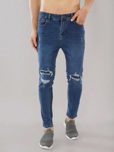FoulChild Skinny Men Dark Blue Jeans