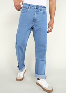 BEING HUMAN Boot-Leg Men Light Blue Jeans