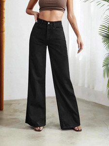 KOTTY Straight Fit Women Black Jeans