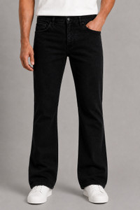NUMERO UNO Boot-Leg Men Black Jeans